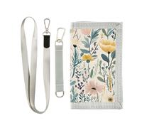 Spring Flowers Art Light Color Clip Wallet para hombre para hombre Cool Clip Cartera para hombre con cordón, Flores de primavera Art Light Color, 1 size, Moda