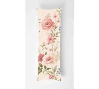 Spring Flowers Body Pillow Case Cover 60x180cm, Long Backrest Cushion Pillow Protector with Zipper, Decorative Bedding Pillowcase, Soft Body Pillow Cover for Couch Bedroom Plants