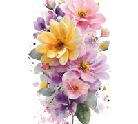 Spring Flowers in the Middle Blank Lined Notebook