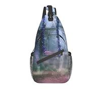 Spring Flowers Swing Crossbody Chest Bag, Bandolera, Mochila de senderismo al aire libre de fin de semana, adecuada para hombres y mujeres