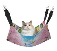 Spring Forest Cherry Blossom Path - Hamaca para mascotas con estampado de Pascua - Hamaca para dormir para gatos, conejos, hurones, cachorros, animales pequeños