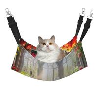Spring Garden - Hamaca para mascotas con estampado de flores de la selva, hamaca para gatos, conejos, hurones, cachorros, animales pequeños