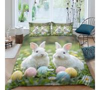 Spring Garden Scene Funda Edredon Microfibra Juego de Ropa de Cama de 3 Piezas Impresión 3D Cierre de Spring jardín Escena Funda de Edredón Funda de Almohada a Juego Transpirable for Ancianos