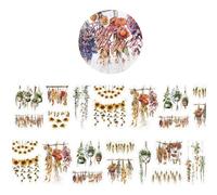 Spring Garden Stickers, Pre-Cut Garden Decals, 2.36x1.57 Inches Sheet with Clear PET, Aesthetic Journaling Supplies, Scrapbook Decor with Floral Style, Collage Kit for Art Planners