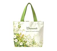 Spring Garden Sweet - Bolsa de mano, diseño de dibujos animados de moda | Bolsa de lona para ir de compras, playa, escuela, Halloween, Navidad, Pascua, viajes, casual