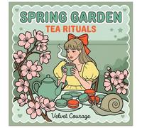 Spring Garden Tea Rituals: A Bold and Easy Adult Coloring Book: Simple Cozy Girl Aesthetic and Soft Life Scenes with Thick Lines for Stress Relief and ... (Velvet Courage Soft-Life Series Vol. #))