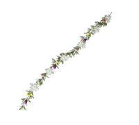 Spring Garland - 5.9 Ft Easter Egg Outdoor Garland with Colourful Seasonal Decorations, Flexible Artificial Greenery For Garden, Wedding, Home, Holiday, Staircase, Fireplace Display