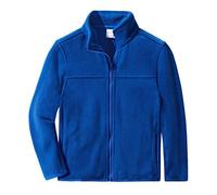 Spring&Gege Chaqueta de forro polar con cremallera completa para niños, uniforme escolar, chaquetas para exteriores, Azul real, 9-10 años