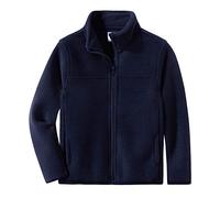 Spring&Gege Fleece Jacket Classics Full Zip - Chaqueta deportiva para niño, azul marino, 9-10 Años