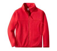 Spring&Gege Fleece Jacket Classics Full Zip - Chaqueta deportiva para niño, rojo, 9-10 Años