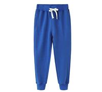Spring&Gege Pantalones deportivos deportivos de rizo francés con bolsillos para niño, azul real, 11-12 Años