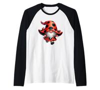 Spring Gnome With Cute Ladybugs For Women And Girls Ladybug Camiseta Manga Raglan