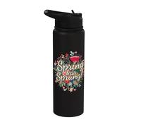 Spring Has Sprung I Flores Verano Naturaleza Flores Stainless Steel Insulated Water Bottle