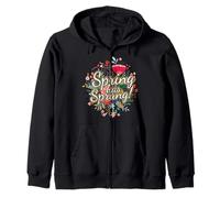 Spring Has Sprung I Flores Verano Naturaleza Flores Sudadera con Capucha