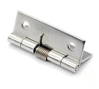 Spring Hinges Self Closing Stainless Steel Door Hinge Hardware 1/1.5/2/2.5/3/4Inch 2Pcs(1.5 Inch 2pcs)