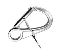 Spring Hook - Carabiner de seguridad resistente | 316 Stainless Steel Double Self-Locking Clip | For Kayak Docking, Climbing, Boating, Hardware, Auto Motorcycle Supplies, Backpack Keychain, Gym Weigh