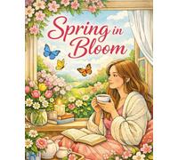 Spring in Bloom: A Relaxing Adult Coloring Book for Women with Flowers, Butterflies, and Peaceful Spring Scenes for Stress Relief and Mindful Creativity