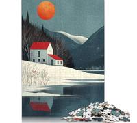 Spring in Scandinavia Rompecabezas Imposible,desafío para Adultos Juego Educativo 1000 Piezas Obra De Arte De Juego De para Adultos Y Niños Mayores De 12 Años 1000pcs (75x50cm)
