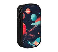 Spring Is In The Air - Bolsa de almacenamiento de tela Oxford para artículos de papelería, estuche duradero con cremallera, ideal para viajes, Planetas espaciales, Talla única