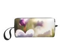 Spring is in The Air - Bolsas de cosméticos para mujer, bolsa de maquillaje portátil, bolsa de almacenamiento de viaje, bolsa de recepción diaria, bolsa de aseo de gran capacidad, White, Talla única