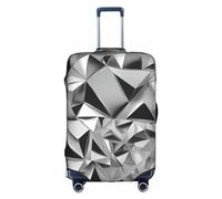 Spring Is In The Air - Funda elegante para equipaje, experiencia de estilo y funcionalidad, perfecta compañera de viaje, Figura geométrica plateada, L