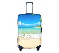 Spring Is In The Air - Funda elegante para equipaje, experiencia de estilo y funcionalidad, perfecta compañera de viaje, Palmeras marinas de playa con estrellas de mar, XL