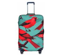 Spring Is In The Air - Funda elegante para equipaje, experiencia de estilo y funcionalidad, perfecta compañera de viaje, Red Birds Fauna Wild, M