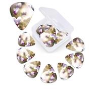 Spring is in The Air - Juego de 12 púas de celuloide de diferentes grosores para guitarra con caja de almacenamiento de púas de guitarra, púa de guitarra personalizada para púas de guitarra acústica