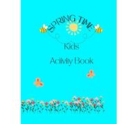 Spring Kids Color and Trace Activity Book