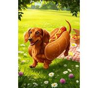 Spring Lawn 30 Piece Jigsaw Puzzles for Adults, Colourful, Challenging & Brainteasing Adult Puzzles 30 Pieces Dog, Fun jigsaws for The Whole Family 10x8 Inch