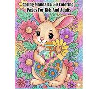 spring mandalas animal coloring book: Mandala Style Spring Coloring Book With 50 large and Easy Drawings for Children and Adults