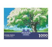 Spring Morning Sunshine 1000 Pcs Premium-Karton Puzzle Blooming Giant Tree Stressabbau Kreatives Spiel Puzzles Als Geburtstagsgeschenke 38x26cm/1000pcs