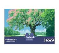 Spring Morning Sunshine 1000 Stück Ökopapier Puzzle Blooming Giant Tree Stressabbau Kreatives Spiel Puzzles Als Geburtstagsgeschenke 38x26cm/1000pcs