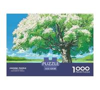 Spring Morning Sunshine 1000 Stück Premium-Karton Puzzle Blooming Giant Tree Lebendige Bilder Familienspiel Puzzles Als Wohnaccessoires 52x38cm/1000pcs