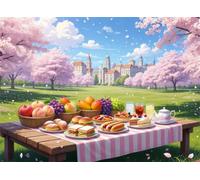 Spring Park 3000 Piece Jigsaw Puzzles for Adults, Colourful, Challenging & Brainteasing Adult Puzzles 3000 Pieces Picnic Food, Fun jigsaws for The Whole Family 48x32 Inch