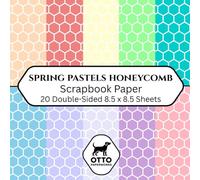 Spring Pastels Honeycomb Scrapbook Paper: Double-Sided Craft Paper for Scrapbooking, Junk Journals, Card Making, Origami, DIY Projects and Mixed Media