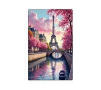 Spring Peach Cherry Blossom - Placa de cubierta para interruptor de luz, cubierta de tomacorriente, vista escénica de París para decoración del hogar, placas de pared termoplásticas, placa de cubierta