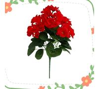 Spring Porch Refresh Artificial Hydrangea Flowers, UV Resistant Silk Floral Stems for Outdoor Planters, 16-Inch Faux Fake Plants for Window Box, Garden & Home Wedding Decor, 6/8/10 Pcs (F,10Pcs)