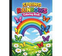 Spring Rainbows Coloring Book: Cute Rainbow Coloring Book For Kids (HELLO SPRINGTIME! SPRING ACTIVITY & COLORING BOOKS FOR THE WHOLE FAMILY)