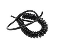 Spring Retractable Spiral Power Cord Extension Cable 1.5-5m 2-8 Core 15-24AWG(Stretch 1.2m,3 Core 18AWG)(Stretch 1.2m,2 Core 15AWG)