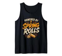 Spring Rolls Eating Asian Food Funny Camiseta sin Mangas