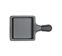 Spring Sartenes para raclette, 1 unidad, 9,5 × 9,5 cm, repuesto para raclette Spring queso Raclette Gourmet, sellado antiadherente, mango de plástico
