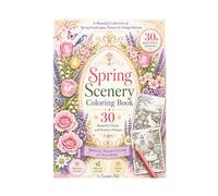 spring scenery Coloring Book for Adults: 30 Elegant Nature-Inspired Designs (Seasonal Scenery Coloring Book Series)