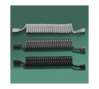Spring Shower Hose 1.5/2/3/5M - Tubo pulverizador de bidé para línea telefónica, tubo flexible retráctil de agua con G1/2, ajuste universal para inodoro y baño (gris oscuro, 1,5 m)