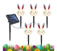 Spring Solar Lights Outdoor - Decorative Easter Bunny Carrot Pathway Impermeable Lighting, Walkway Stake Light | for Garden Yard Patio Porch Lawn Walkway Courtyard Landscaping Outdoor