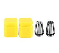 Spring Steel CNC Collet Chuck 2Pcs | 0.008mm High Accuracy & Large Clamping Force | 65Mn Collet Set for Milling Machines/Routers/Engravers | 1/4 & 1/8 inch