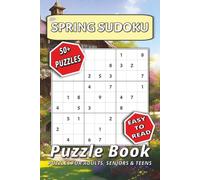 Spring Sudoku Puzzle Book: Sudoku Puzzles for Spring | Fun & Relaxing Easy Puzzles for Adults, Teens & Seniors | 6x9 Inches, 111 Pages | 50+ Puzzles | Solutions Included
