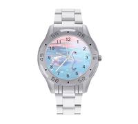 Spring Swan Lake - Reloj de pulsera de acero inoxidable para hombre, de negocios, a la moda, relojes personalizados para mujer