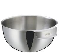 Spring TOOLS - Cuenco con mango de 25 cm de diámetro, acero inoxidable pulido, escalado interior, base plana, cuenco para mezclar para cocinar y hornear, contenido 4,4 L/altura 12,5 cm