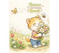 весна с котиком Васей/Spring with Vasya the cat